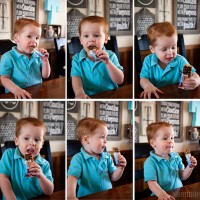 WhipperBerry's Little Guy loving a Quaker Granola Bar
