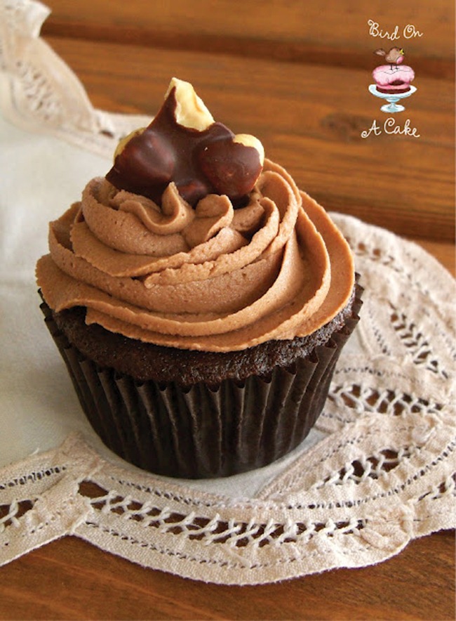 Chocolate Hazelnut Nutella Cupcake logo