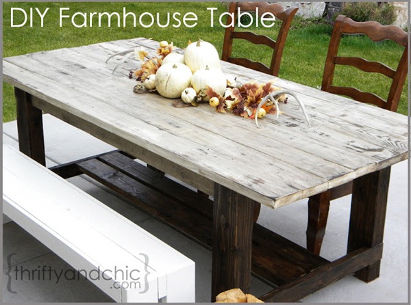 DIY Farmhouse Table 4