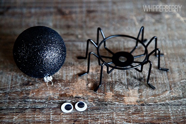 supplies for a spooky spider