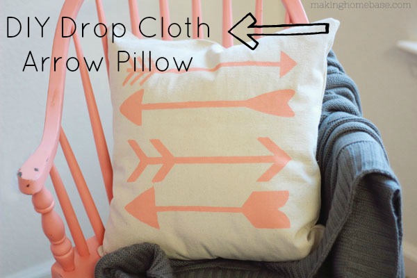Trendy-DIY-Drop-Cloth-Arrow-Pillow-DIY