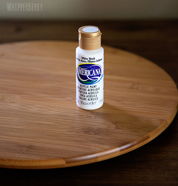 Americana White Wash craft paint for some lazy susan art
