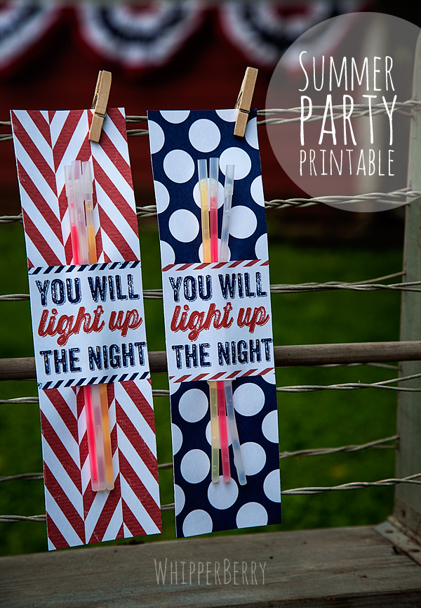 WhipperBerry Summer Party Printable
