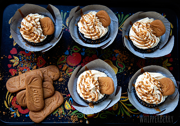 Chocolate Cupcakes with Biscoff Buttercream from WhipperBerry