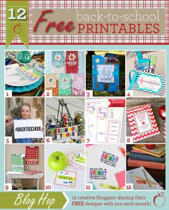 12 Free Start of School Printables // Great Teacher Gift Ideas