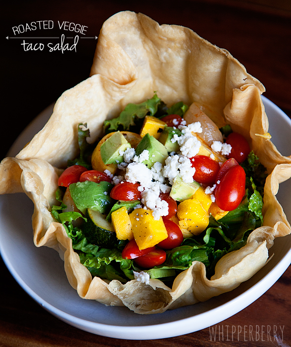 Roasted Veggie Taco Salad by WhipperBerry