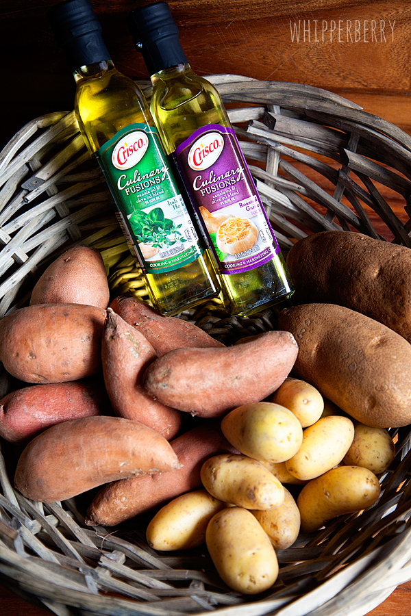 roasted potatoes with Crisco Culinary Fusions Oils