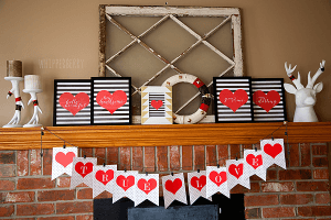 Trendy Black &amp; White Valentines Day Printables FREE • Whipperberry