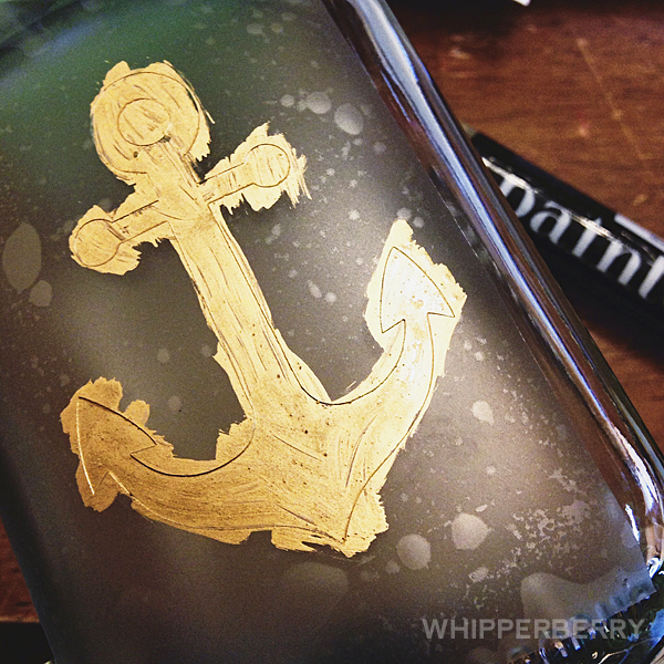 Anchor-Glass-with-Elmers-Painter's-Markers-by-#whipperberry
