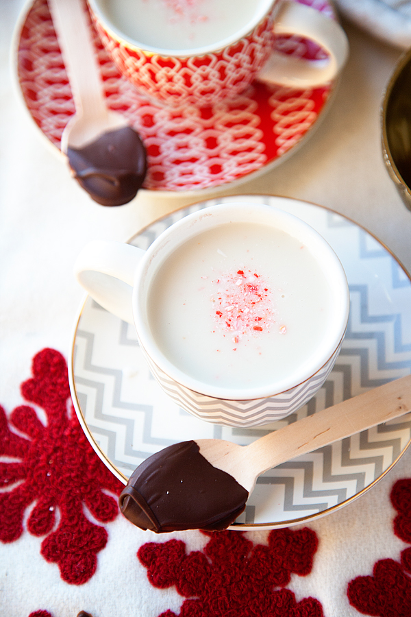 Peppermint Almond Steamer with a Chocolate Twist