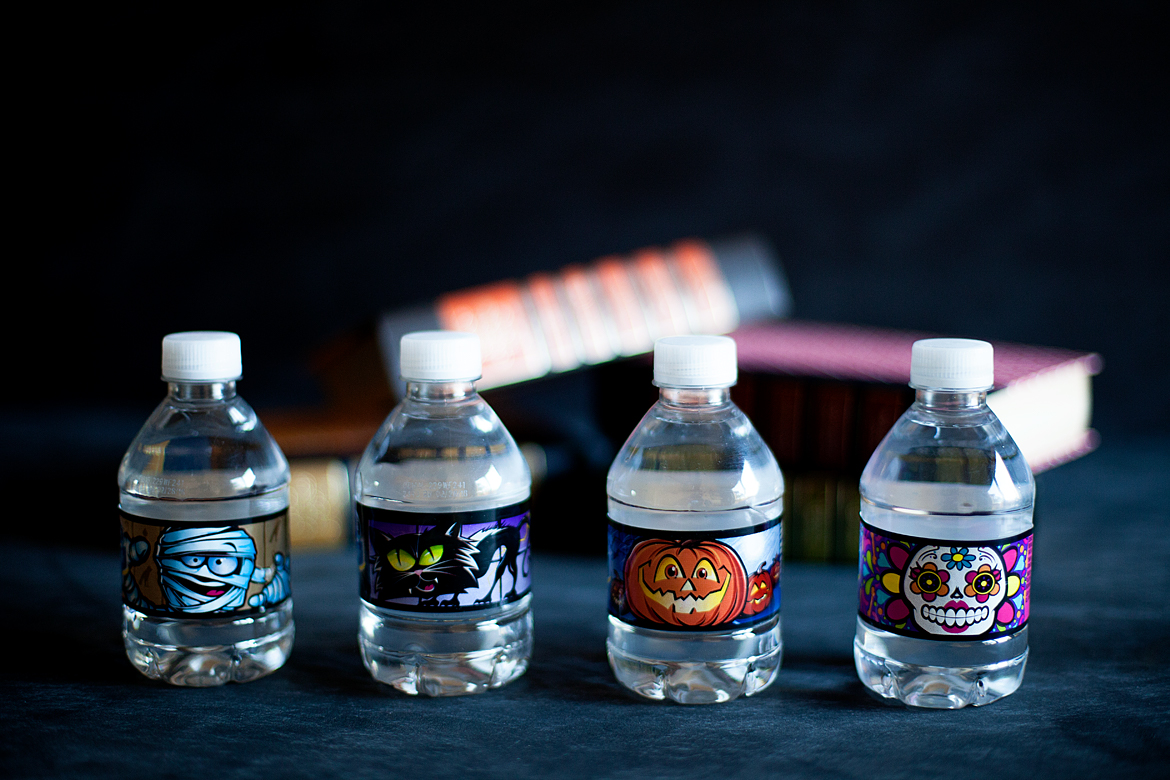 Nestle Halloween Water Bottles
