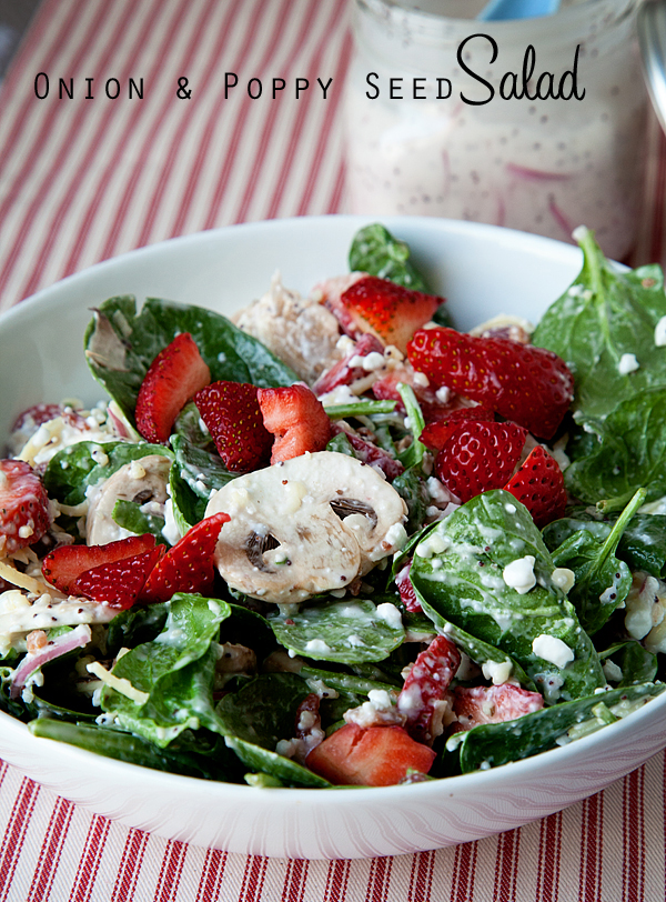 Onion and Poppy Seed Salad from WhipperBerry + Another crowd pleaser