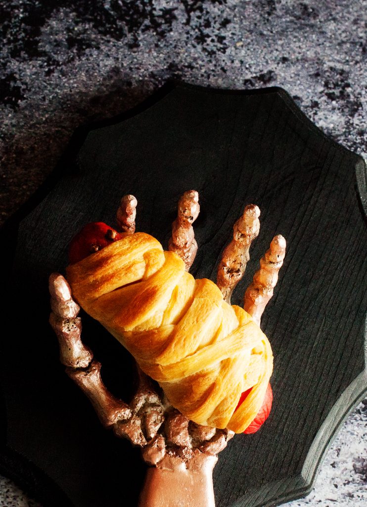 Come learn how to make this classic Halloween meal... Mummy Hot Dogs with WhipperBerry.
