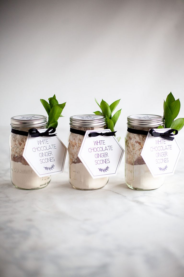 White Chocolate Ginger Scone Mix In A Jar