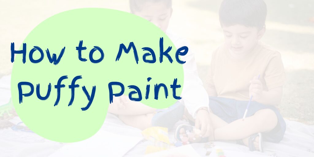How to Make Puffy Paint - One Little Project