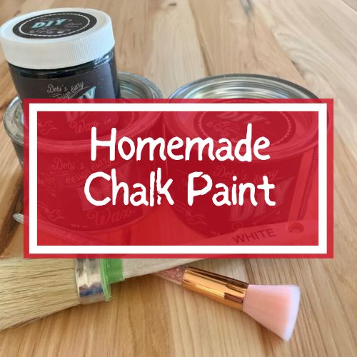 Make your own easy DIY Chalk Paint Recipe for Furniture