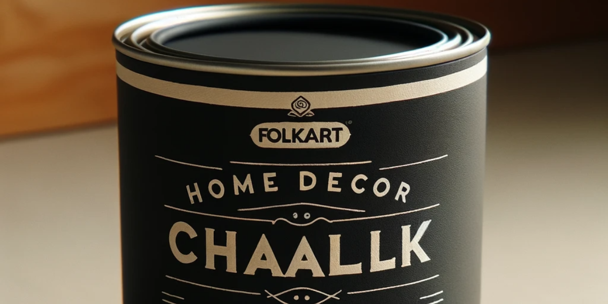 FolkArt Home Decor Chalk Paint 8 oz- Rich Black