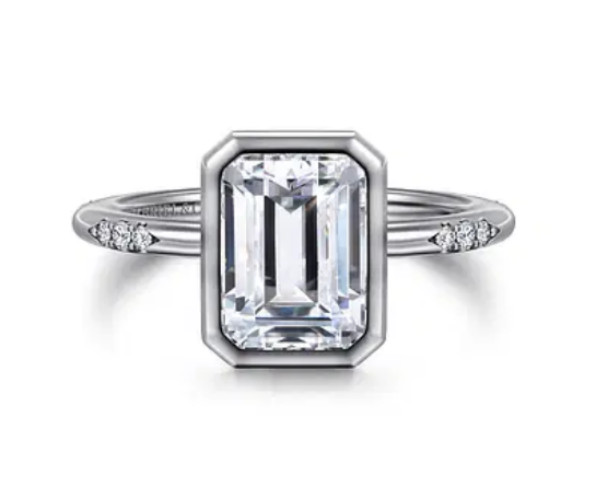 emerald cut engagement ring