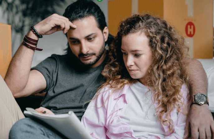 couple considering their housing plan