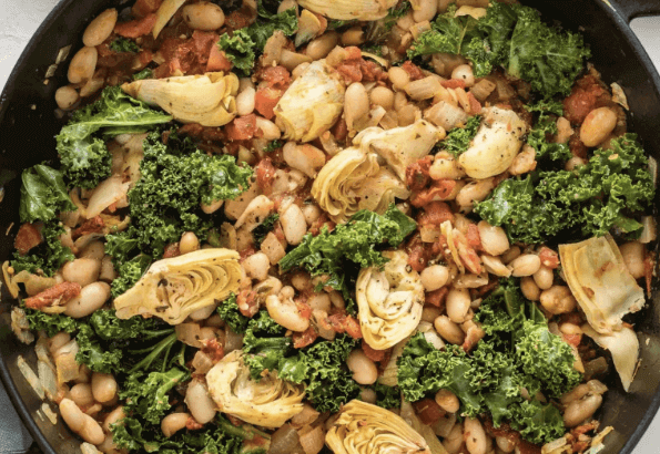 Tuscan White Bean Skillet