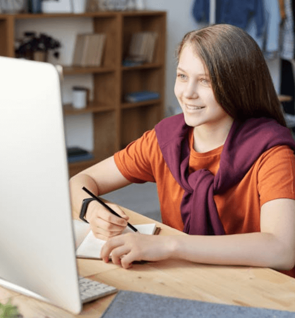 teen planning her career path