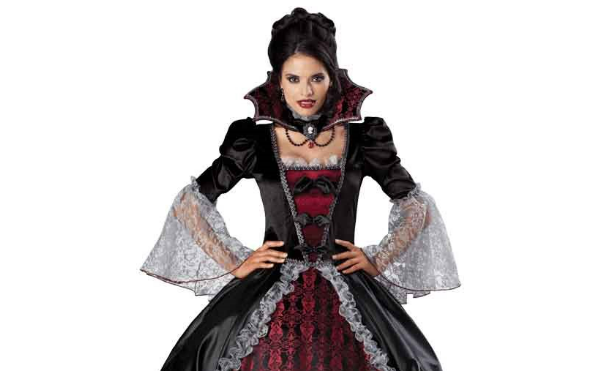 Woman in a gothic dress