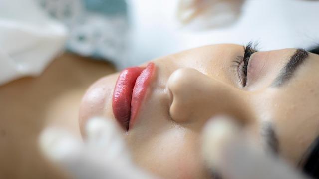 Close-up of a woman with her eyes