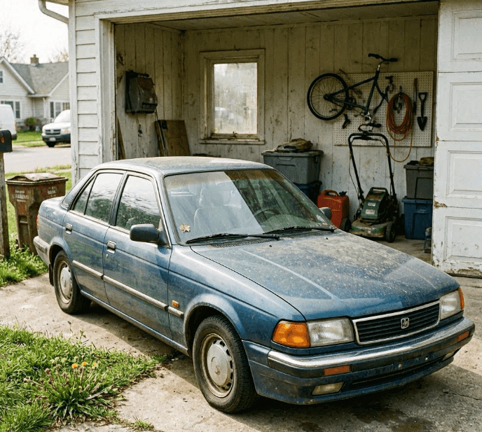 Non-Running Car Taking Up Space at Home
