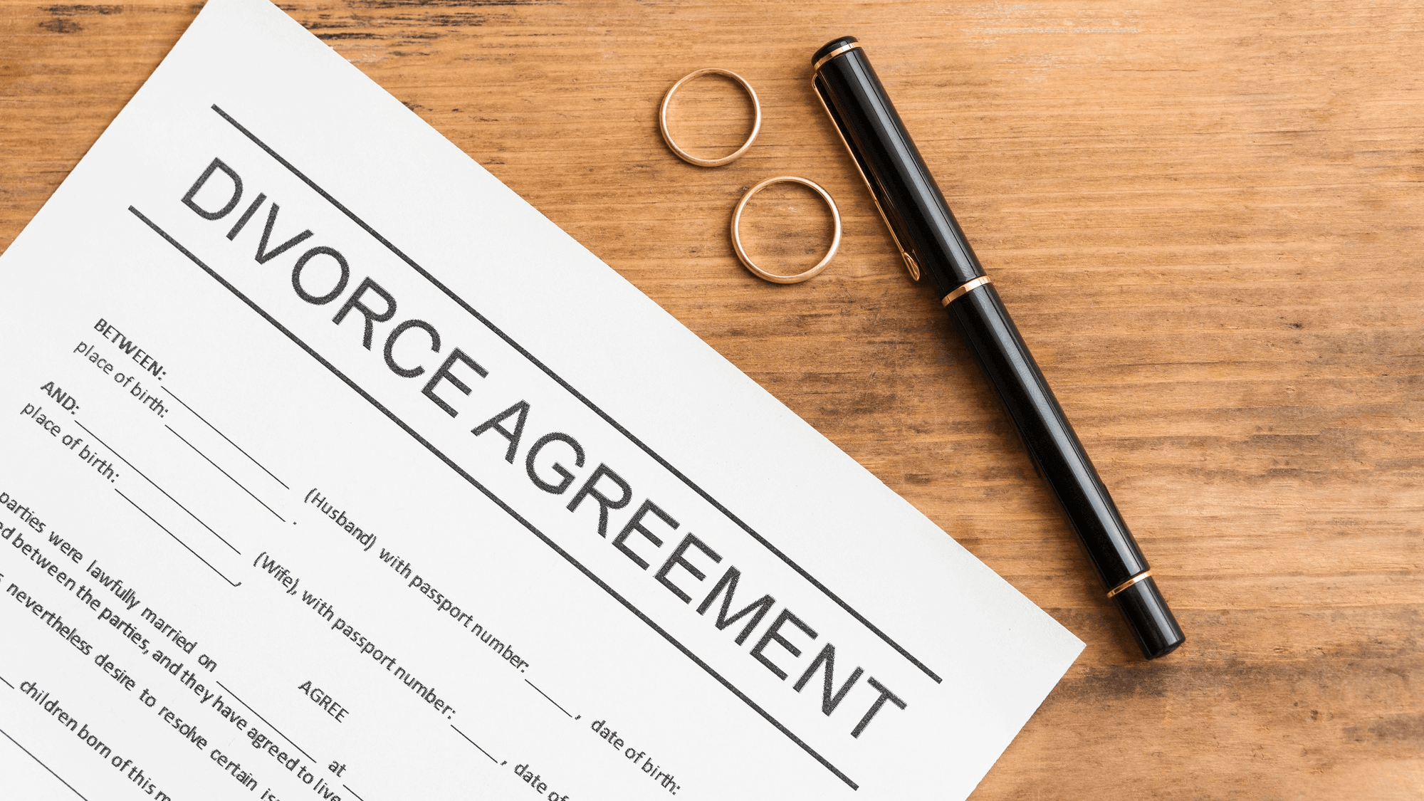 Agreement Form to File for Divorce