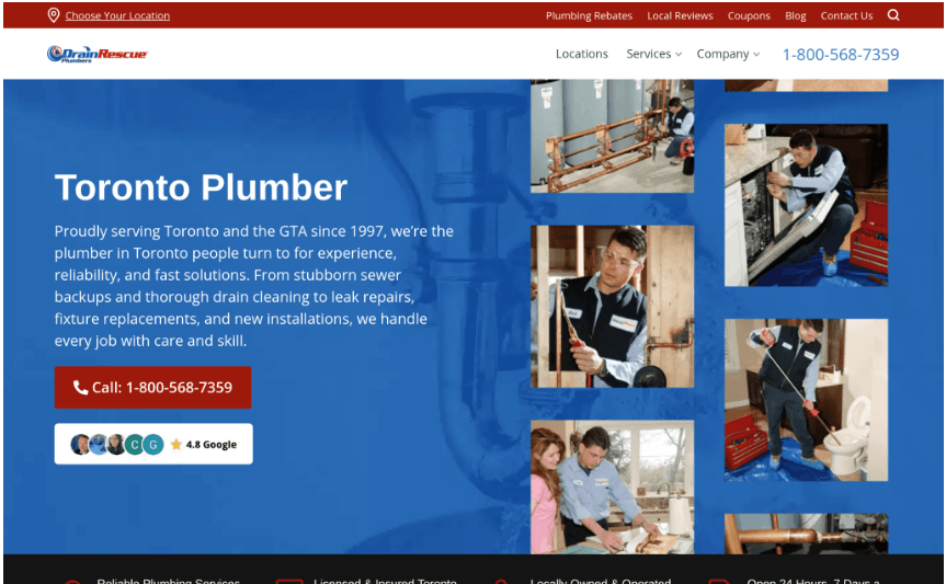 Drain Rescue Plumber - Best for Emergency Plumbing Services