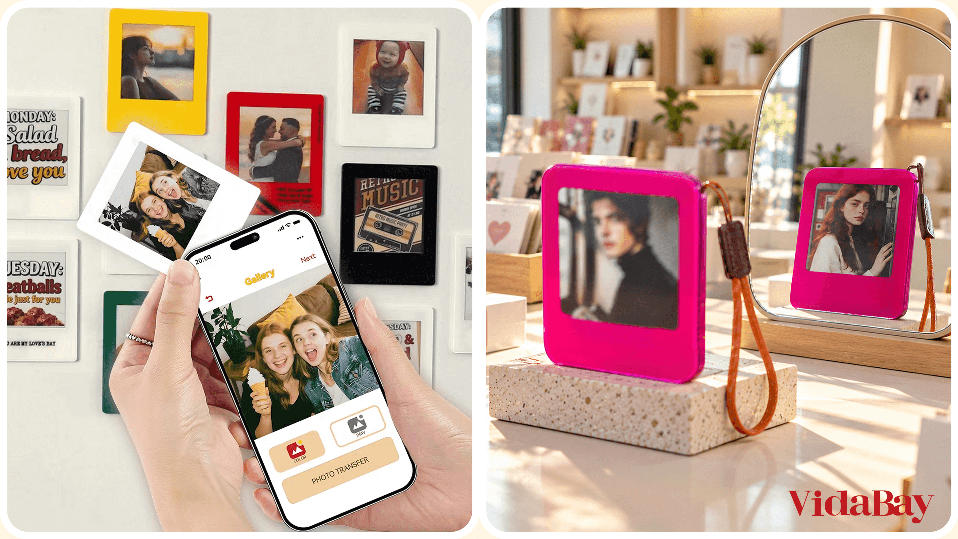 Little Bag Charm shows two photos